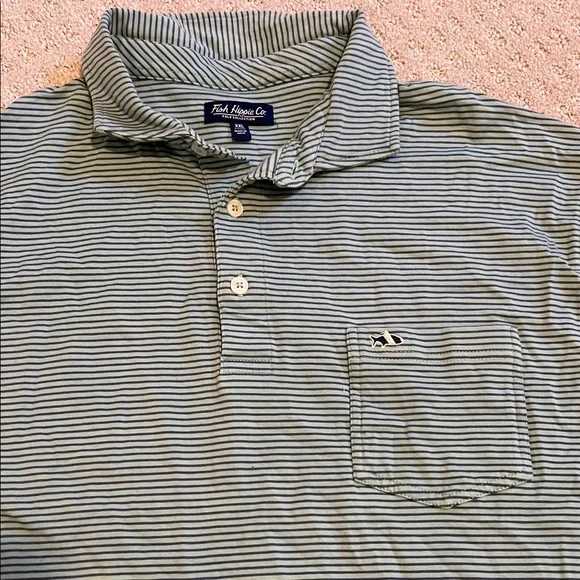 Fish HippieMens Polo - Picture 2 of 4